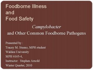 Foodborne Illness and Food Safety Campylobacter and Other