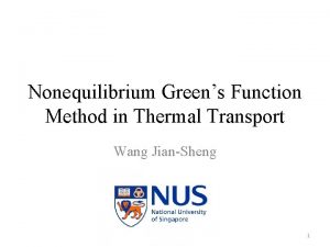 Nonequilibrium Greens Function Method in Thermal Transport Wang