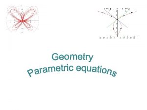 Starter challenge Parametric equations Cartesian equations KUS objectives