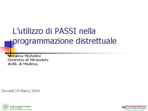 I risultati degli studi trasversali PASSI 2005 e