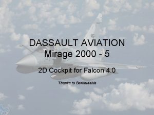 DASSAULT AVIATION Mirage 2000 5 2 D Cockpit