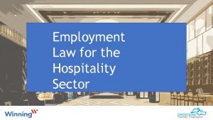 Employment Law for the Hospitality Sector novolegal Employment