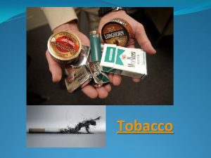 Tobacco Smoking trends by High School Students Chemicals