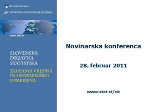 Novinarska konferenca 28 februar 2011 www stat sink