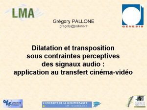 Grgory PALLONE gregorypallone fr Dilatation et transposition sous