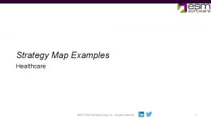 Strategy Map Examples Healthcare 2017 ESM Software Group