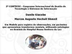 2 CONTECSI Congresso Internacional de Gesto de Tecnologia