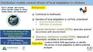 Distribution models unravel drivers of local adaptation in