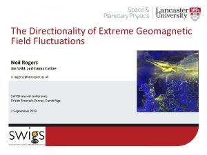 The Directionality of Extreme Geomagnetic Field Fluctuations Neil