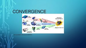 CONVERGENCE BY ELIZABETH DOUGLASSERAPIO DEFINITION OF CONVERGENCE Convergence