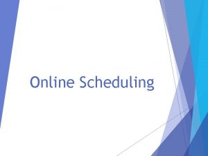 Online Scheduling Timeline for Scheduling Juniors class of
