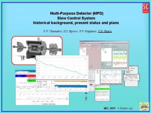 MultiPurpose Detector MPD Slow Control System historical background