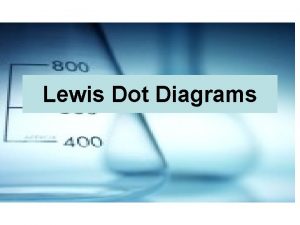 Lewis Dot Diagrams Lewis Dot Diagrams Since atoms