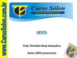 Londrina PR Maring PR SEED Prof Christian Reny