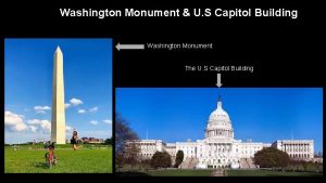 Washington Monument U S Capitol Building Washington Monument