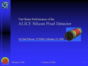 Test Beam Performance of the ALICE Silicon Pixel