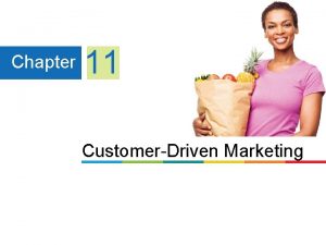 Chapter 11 CustomerDriven Marketing Learning Objectives 1 Define