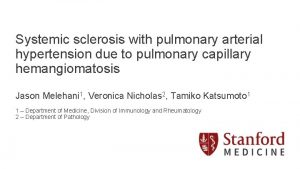 Systemic sclerosis with pulmonary arterial hypertension due to