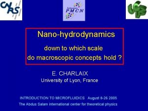 Nanohydrodynamics down to which scale do macroscopic concepts