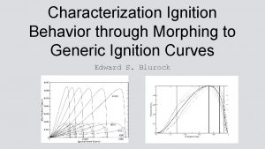 Characterization Ignition Behavior through Morphing to Generic Ignition