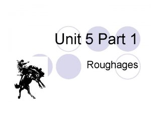 Unit 5 Part 1 Roughages Introduction l Roughages