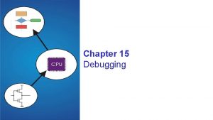 Chapter 15 Debugging Types of Errors Syntactic Errors