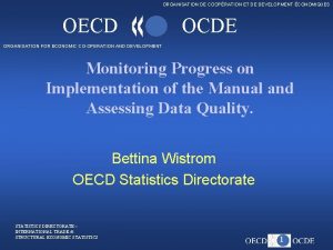 ORGANISATION DE COOPRATION ET DE DEVELOPMENT CONOMIQUES OECD