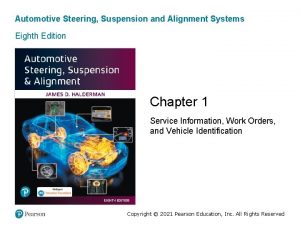 Automotive Steering Suspension and Alignment Systems Eighth Edition