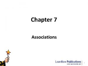 Chapter 7 Associations 1 7 1 Unincorporated Associations