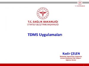 TDMS Uygulamalar Kadir ELEN Muhasebe Uygulamalar Danman Serbest