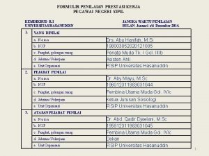 FORMULIR PENILAIAN PRESTASI KERJA PEGAWAI NEGERI SIPIL KEMDIKBUD