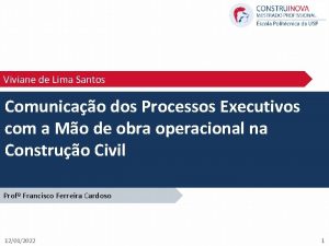 Viviane de Lima Santos Comunicao dos Processos Executivos