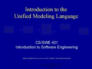 Introduction to the Unified Modeling Language Classifier Generalizable