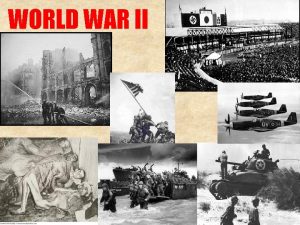 WORLD WAR II Europe Goes To War 1939