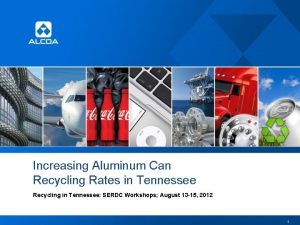 Increasing Aluminum Can Recycling Rates in Tennessee Recycling