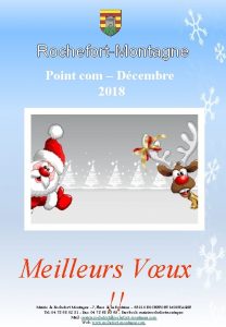RochefortMontagne Point com Dcembre 2018 Meilleurs Vux Mairie