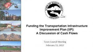 Funding the Transportation Infrastructure Improvement Plan IIP A