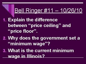 Bell Ringer 11 102610 1 Explain the difference