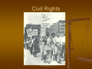 Civil Rights Plessy vs Ferguson 1896 n n