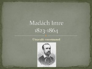 Madch Imre 1823 1864 traval verseimmel Gondolataim Lrai
