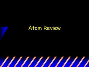 Atom Review What is an atom Atom the