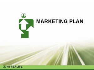 Trainers version MARKETING PLAN Our Marketing Plan Is