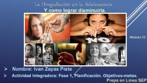 La Drogadiccin en la Adolescencia Y como lograr