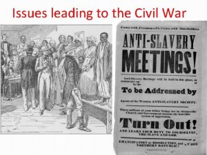 Issues leading to the Civil War Northwest Ordinance