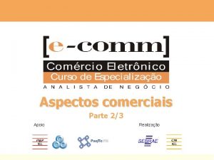 Aspectos comerciais Parte 23 Apoio Realizao Oportunidades Presena