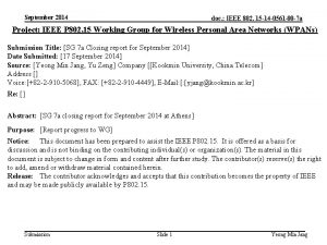 September 2014 doc IEEE 802 15 14 0561