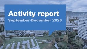 Activity report SeptemberDecember 2020 WTSA 1 9 March