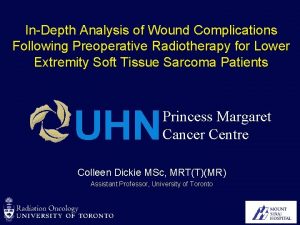 InDepth Analysis of Wound Complications Following Preoperative Radiotherapy