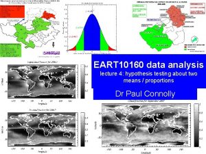 EART 10160 data analysis lecture 4 hypothesis testing