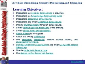 Ch8 Basic Dimensioning Geometric Dimensioning and Tolerancing Learning